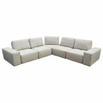 Modular 5-Seater Corner Sectional Adjustable Backrest