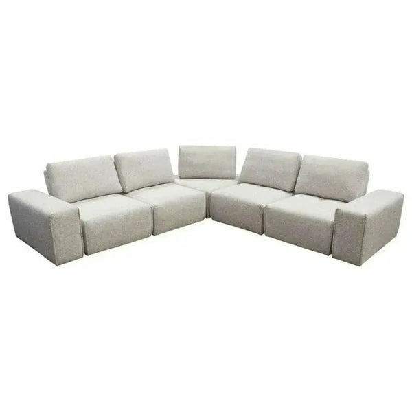 Modular 5-Seater Corner Sectional Adjustable Backrest-Modular Sofas-Diamond Sofa-LOOMLAN