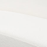 Modular Armless Curved Back White Boucle Sherpa Sofa 3PC Set Modular Sofas LOOMLAN By Diamond Sofa