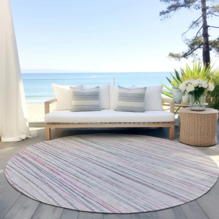 Modulyn Pink Washable Indoor - Outdoor Rug - LOOMLAN - LOOMLAN Rugs - Outdoor Rugs