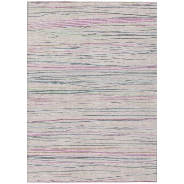 Modulyn Pink Washable Indoor - Outdoor Rug - LOOMLAN - LOOMLAN Rugs - Outdoor Rugs