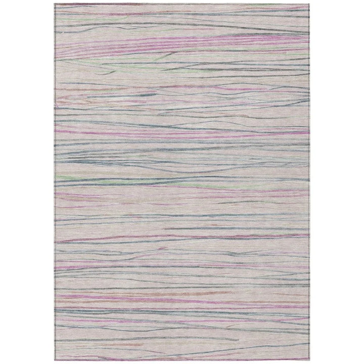 Modulyn Pink Washable Indoor - Outdoor Rug - LOOMLAN - LOOMLAN Rugs - Outdoor Rugs
