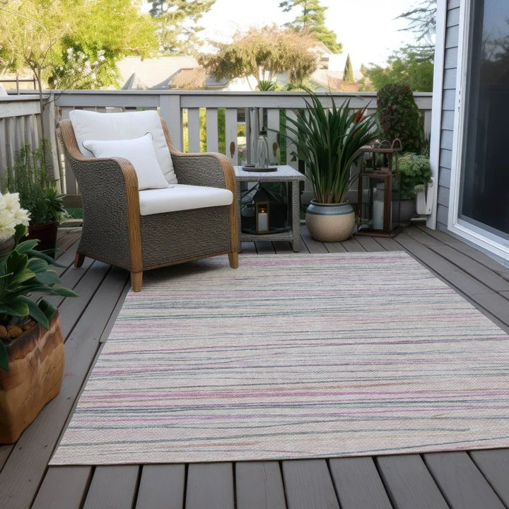 Modulyn Pink Washable Indoor - Outdoor Rug - LOOMLAN - LOOMLAN Rugs - Outdoor Rugs