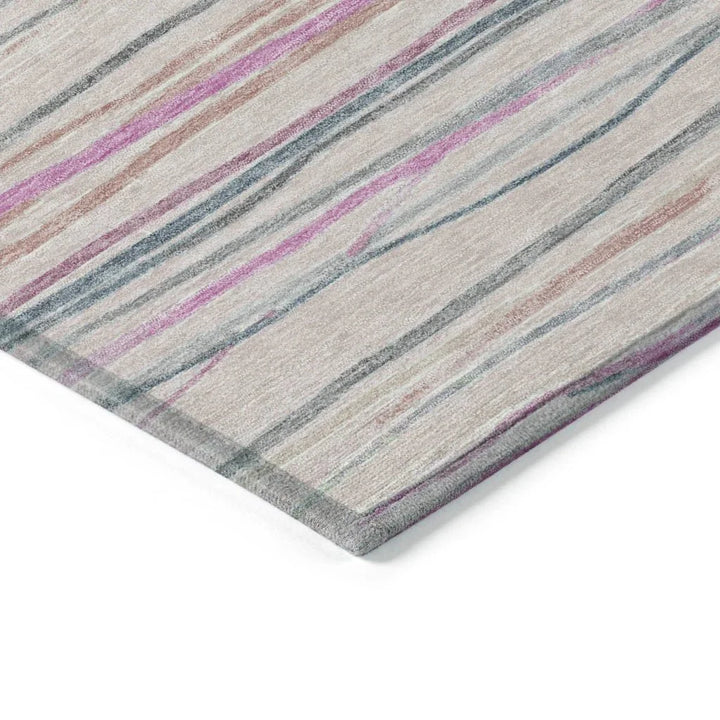 Modulyn Pink Washable Indoor - Outdoor Rug - LOOMLAN - LOOMLAN Rugs - Outdoor Rugs