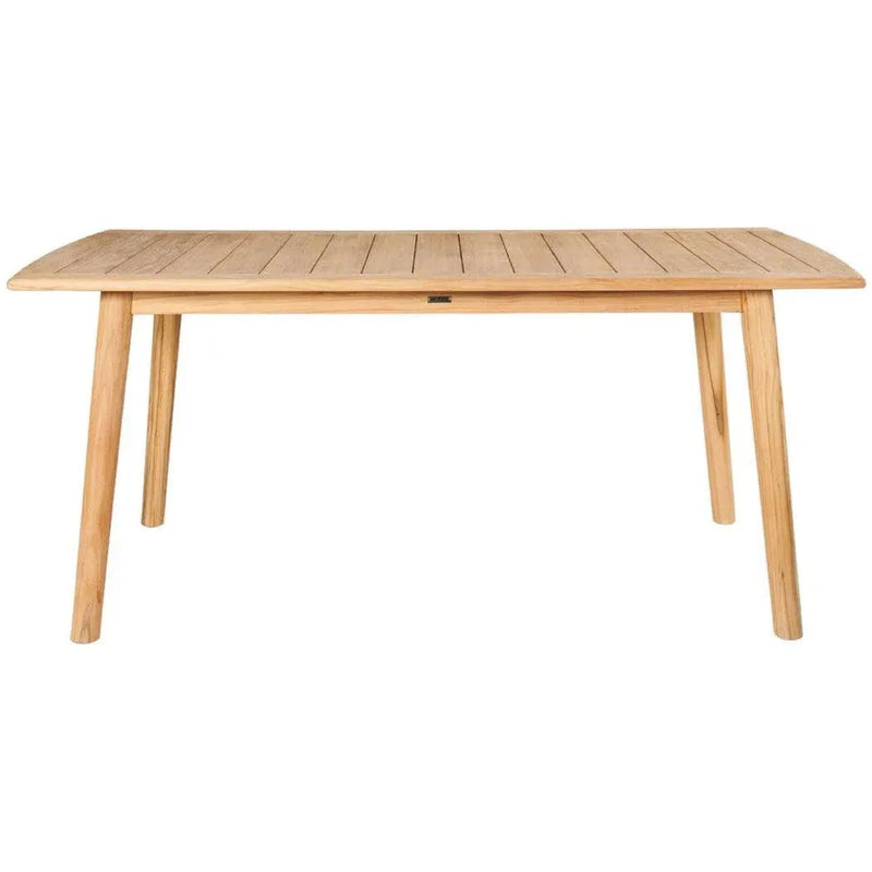 Modurn Rectangular Teak Outdoor Dining Table