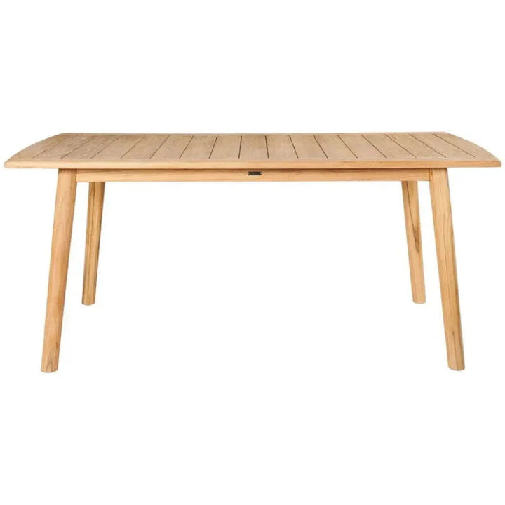 Modurn Rectangular Teak Outdoor Dining Table-Outdoor Dining Tables-HiTeak-LOOMLAN