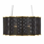 Mole Black Gold Leaf Nightwood Chandelier