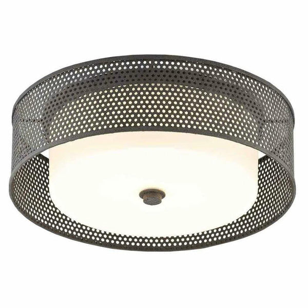 MoleBlack Notte Flush Mount-Flush Mounts-Currey & Co-LOOMLAN