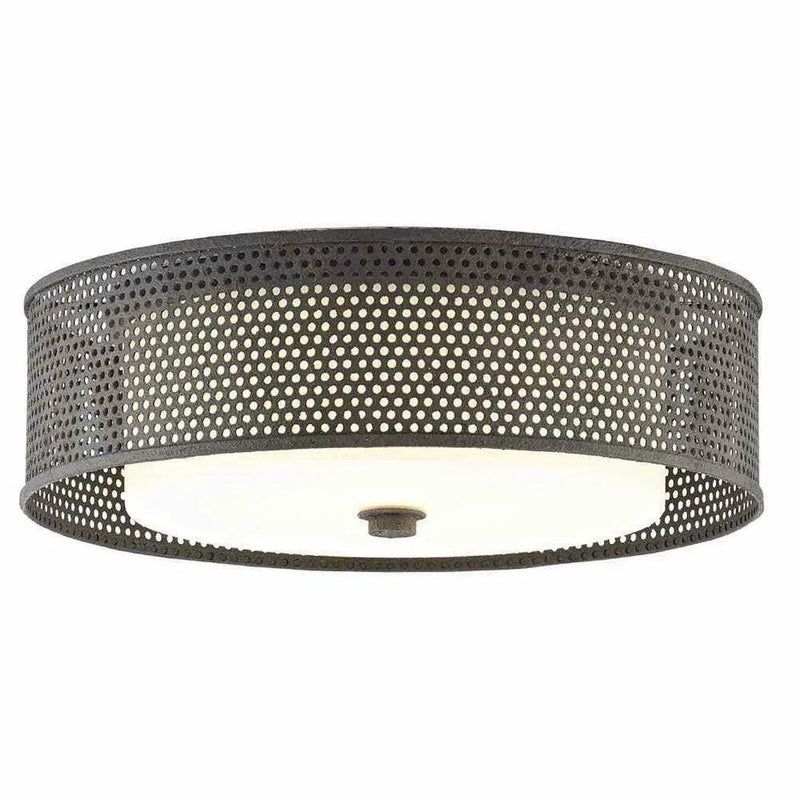 MoleBlack Notte Flush Mount-Flush Mounts-Currey & Co-LOOMLAN