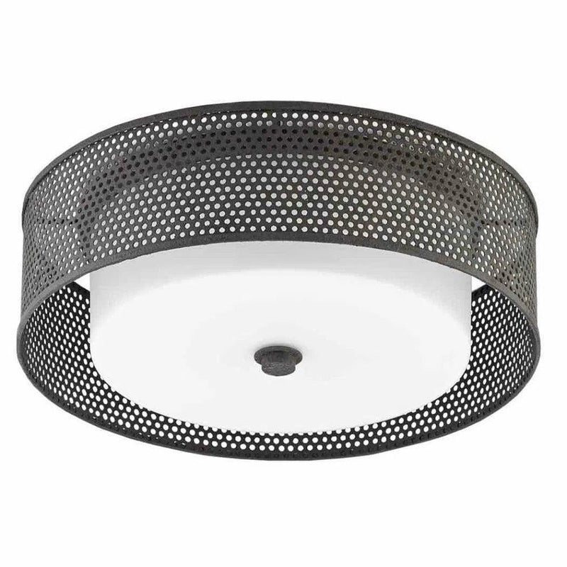 MoleBlack Notte Flush Mount-Flush Mounts-Currey & Co-LOOMLAN