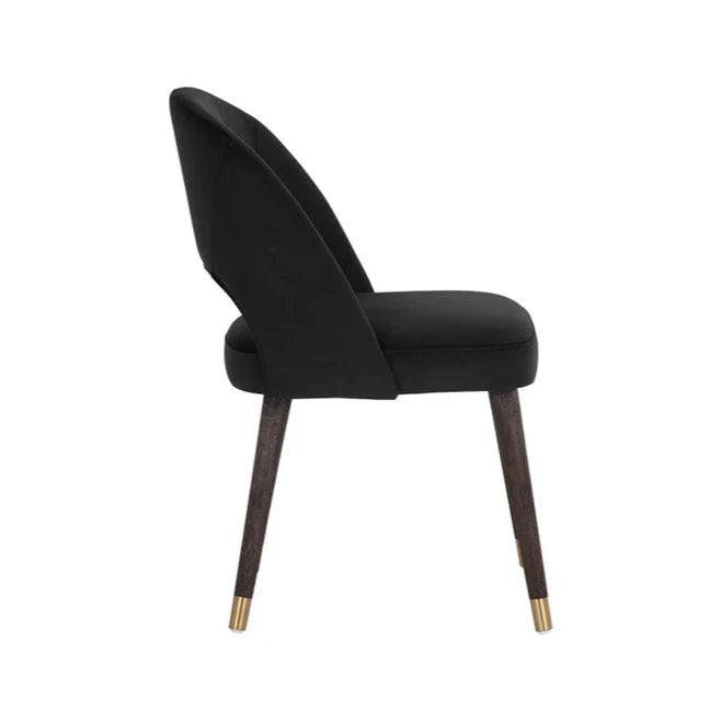 Monae Leather Armless Dining Chair