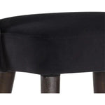 Monae Leather Chic Barrel Counter Stool