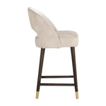 Monae Leather Chic Barrel Counter Stool