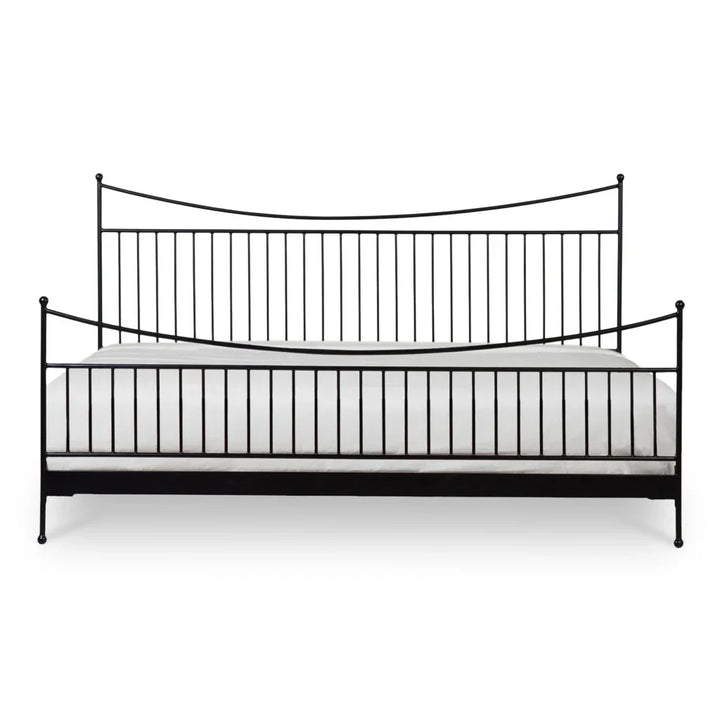 Monet Black Iron Frame Design Bed - LOOMLAN - Moe's Home - Beds