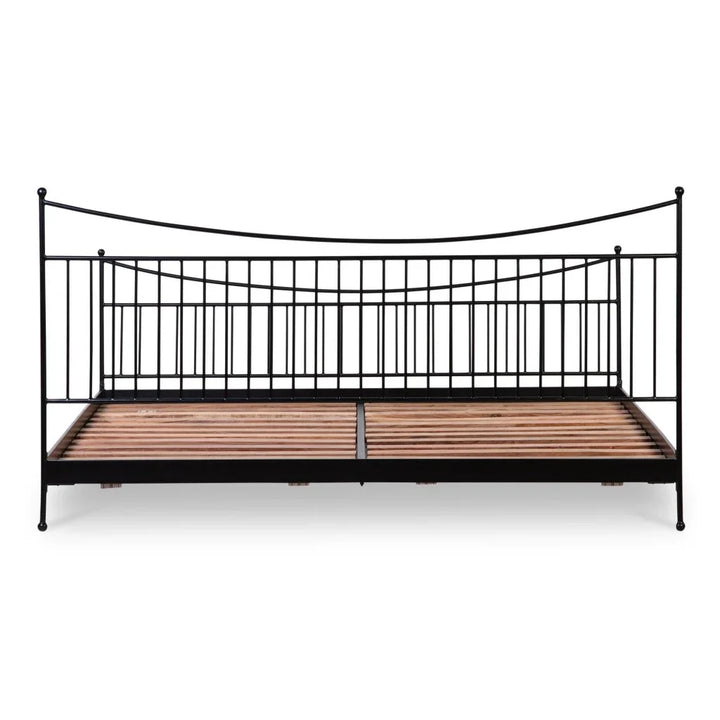 Monet Black Iron Frame Design Bed - LOOMLAN - Moe's Home - Beds