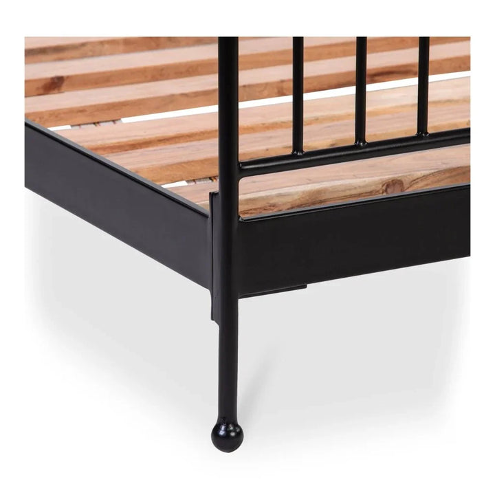Monet Black Iron Frame Design Bed - LOOMLAN - Moe's Home - Beds