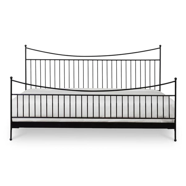 Monet Black Iron Frame Design Bed - LOOMLAN - Moe's Home - Beds