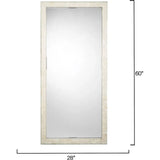 Monroe Mother Of Pearl Rectangle Floor Mirror