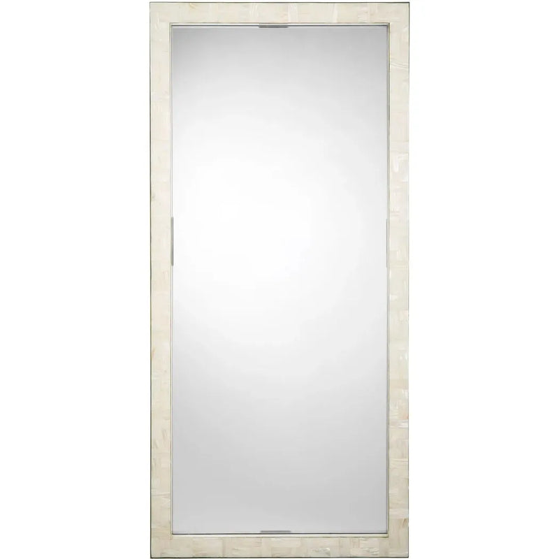 Monroe Mother Of Pearl Rectangle Floor Mirror