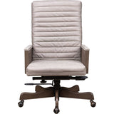 Montauk Leather Executive Swivel Chair-Office Chairs-Olivia + Quinn-LOOMLAN