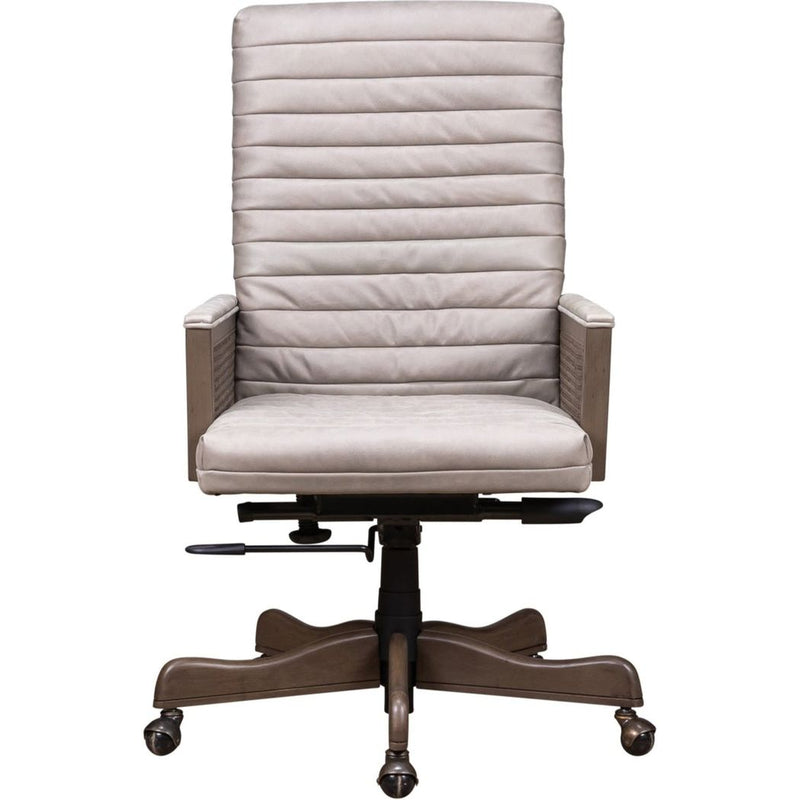 Montauk Leather Executive Swivel Chair-Office Chairs-Olivia + Quinn-LOOMLAN