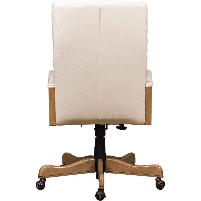 Montauk Leather Executive Swivel Chair-Office Chairs-Olivia + Quinn-LOOMLAN