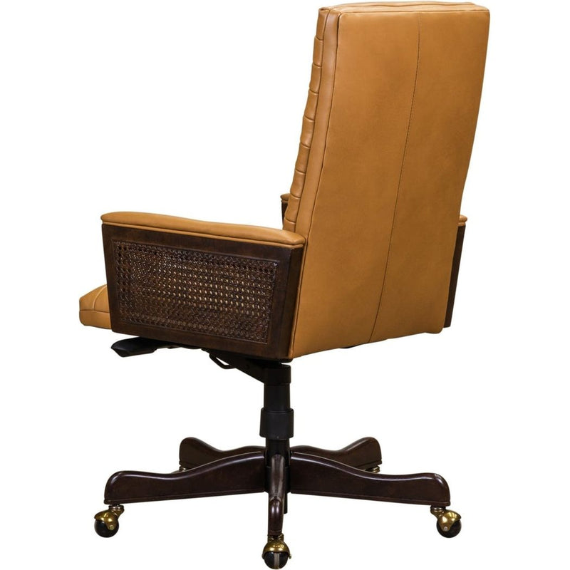 Montauk Leather Executive Swivel Chair-Office Chairs-Olivia + Quinn-LOOMLAN