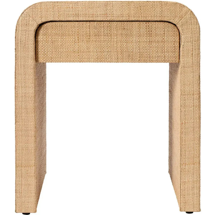 Montecito 1 - Drawer Raffia Side Table by Jamie Young - LOOMLAN - Jamie Young - Side Tables