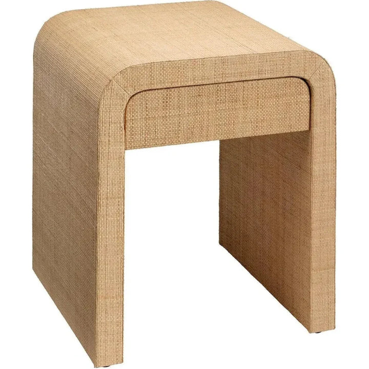 Montecito 1 - Drawer Raffia Side Table by Jamie Young - LOOMLAN - Jamie Young - Side Tables