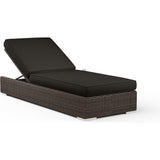 Montecito Sunbrella Outdoor Chaise-Outdoor Chaises-Sunset West-Spectrum Carbon-LOOMLAN