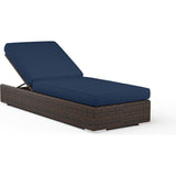 Montecito Sunbrella Outdoor Chaise-Outdoor Chaises-Sunset West-Spectrum Indigo-LOOMLAN