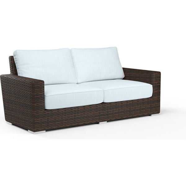 Montecito Sunbrella Outdoor Loveseat-Outdoor Sofas & Loveseats-Sunset West-Canvas Skyline-LOOMLAN