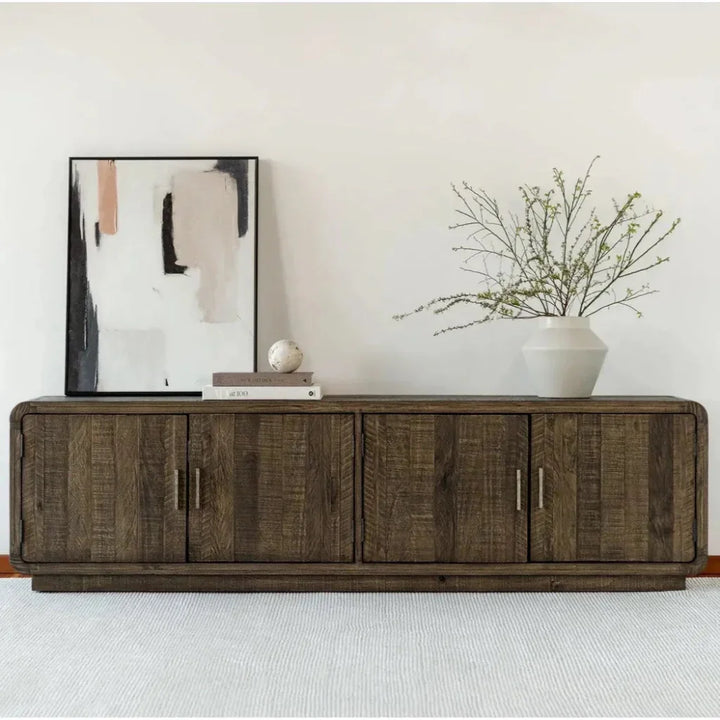 Monterey Solid Pine Wood Media Sideboard TV Stand - LOOMLAN - Moe's Home - TV Stands & Media Centers