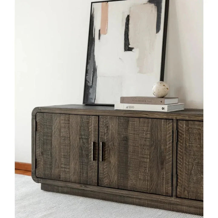 Monterey Solid Pine Wood Media Sideboard TV Stand - LOOMLAN - Moe's Home - TV Stands & Media Centers