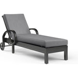 Monterey Sunbrella Outdoor Chaise Lounge-Outdoor Chaises-Sunset West-Canvas Granite-LOOMLAN