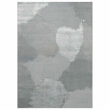 Monu Silver Grey Handmade Wool Rug