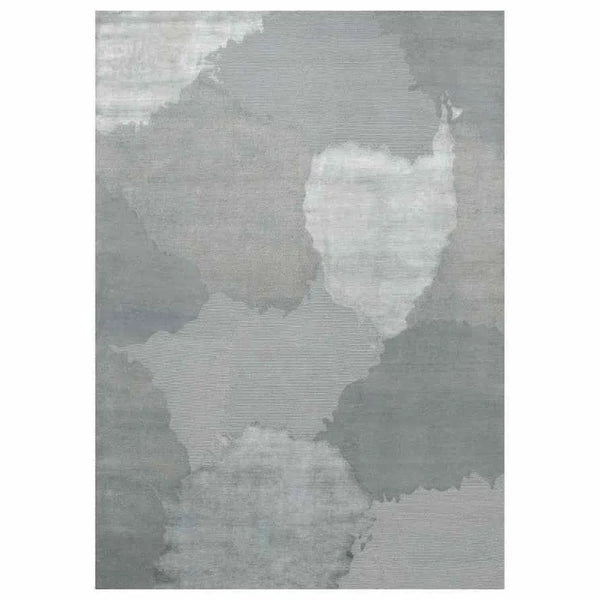 Monu Silver Grey Multicolor Handmade Wool Rug By Linie Design