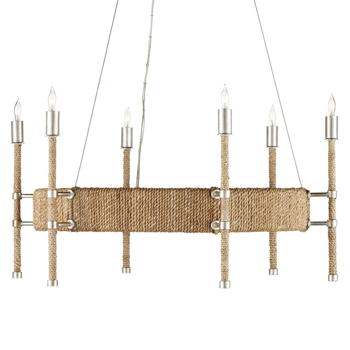 Natural Rope Chandelier 30 Inch | LOOMLAN