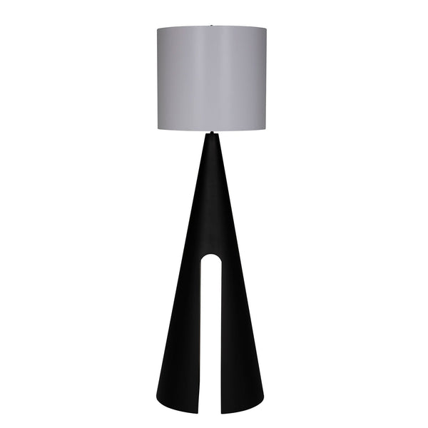 Mordred Floor Lamp-Floor Lamps-Noir-LOOMLAN