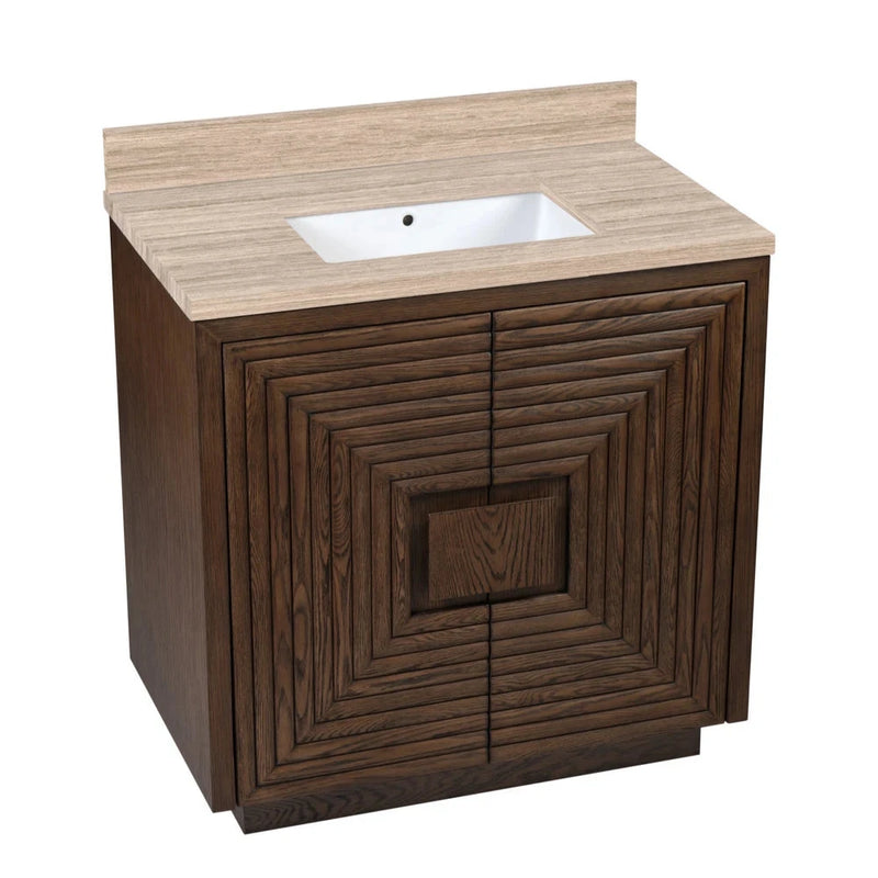 Morombe Cocoa Vanity Rectangular Undermount Sink