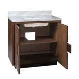 Morombe Cocoa Vanity Rectangular Undermount Sink