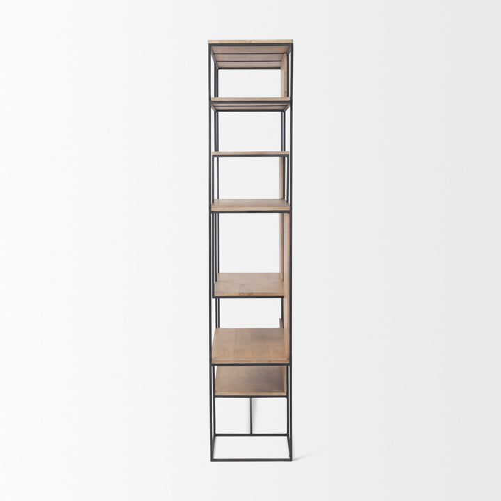 Morris Six Tier Metal Shelving Unit-Etageres-Mercana-LOOMLAN
