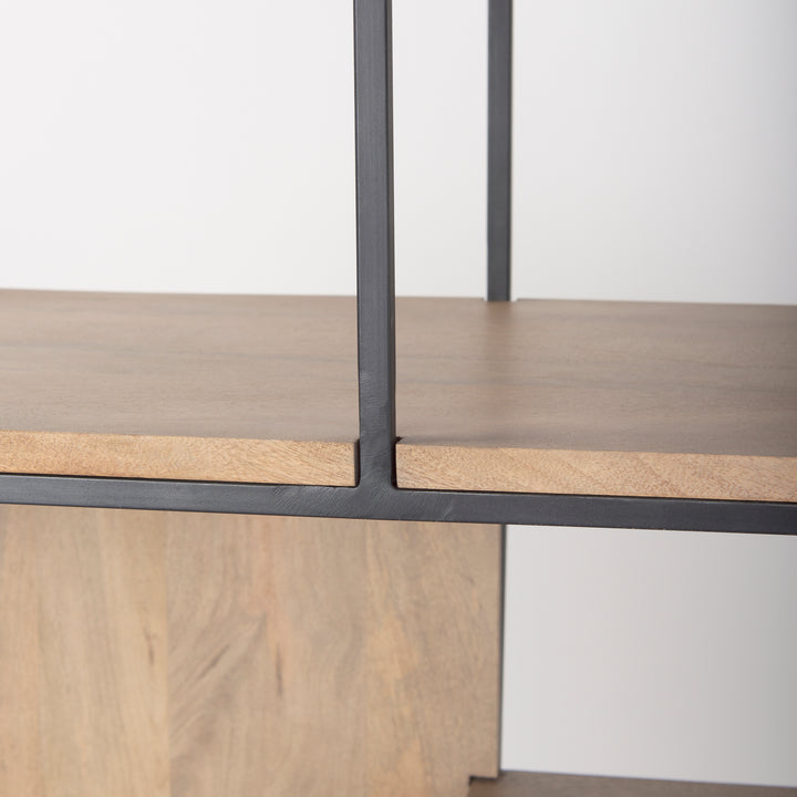 Morris Six Tier Metal Shelving Unit-Etageres-Mercana-LOOMLAN