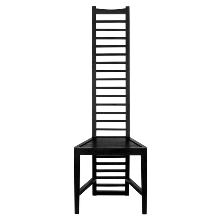 Morris Wooden Black Dining Chair - LOOMLAN - Noir - Dining Chairs