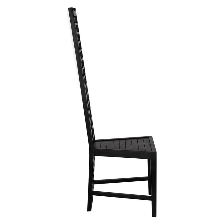 Morris Wooden Black Dining Chair - LOOMLAN - Noir - Dining Chairs