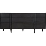 Morten Wood Black Dresser With 9 Drawers