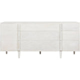 Morten Wood White Dresser With 9 Drawers