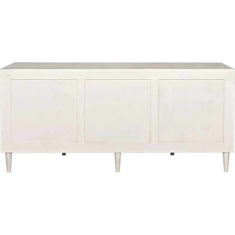 Morten Wood White Dresser With 9 Drawers