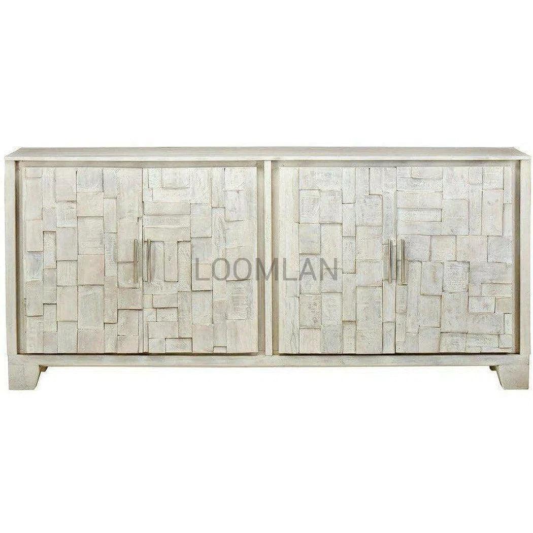 Mosaic Whiteed Sideboard Buffet Door