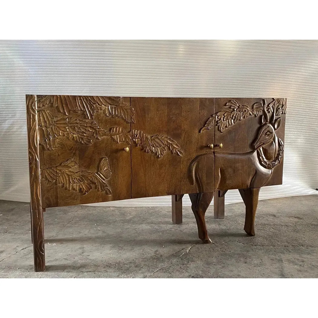 Mother Nature 60" Sideboard Deer Front Doors